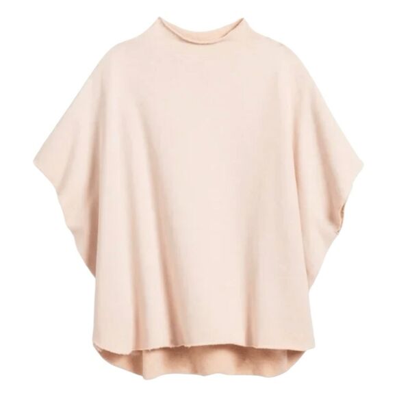 Frank and Eileen Audrey Funnel Neck Capelet Dusty Rose Mauve French Terry Knit O - Picture 7 of 10